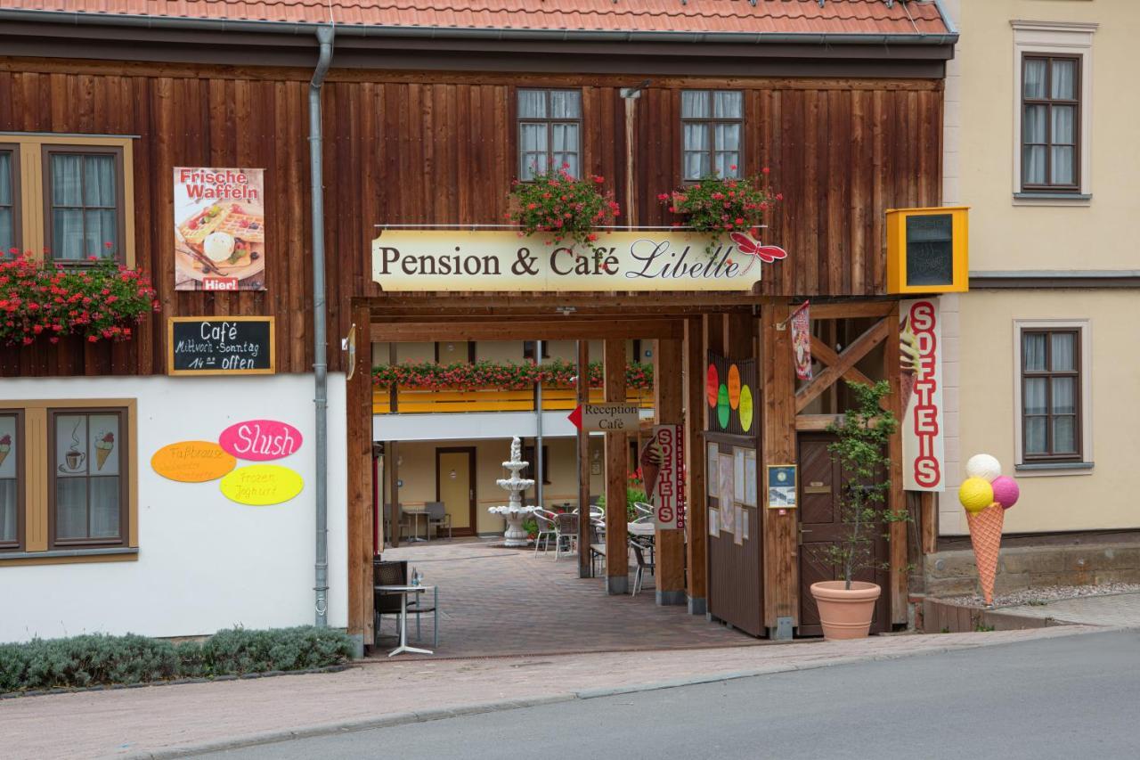 Pension-Cafe-Libelle Elxleben bei Arnstadt Zewnętrze zdjęcie